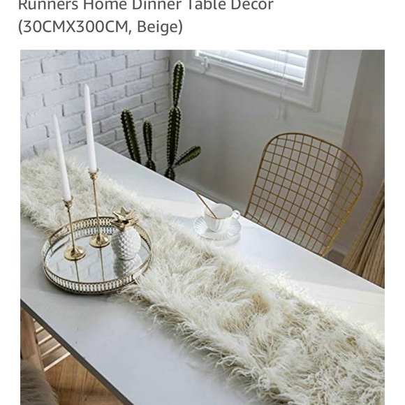 Elegant Beige Table Runner for Home Dining - Picture 2 of 3
